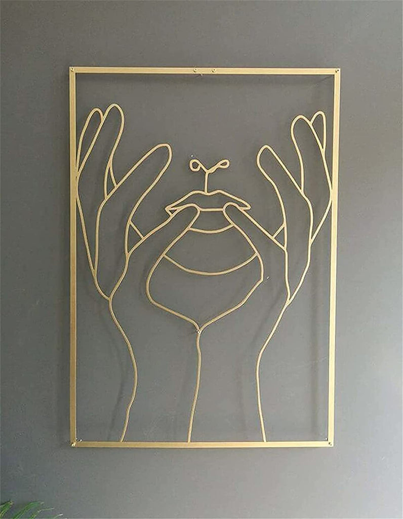 Female Line Art Acrylic Wall Decoration