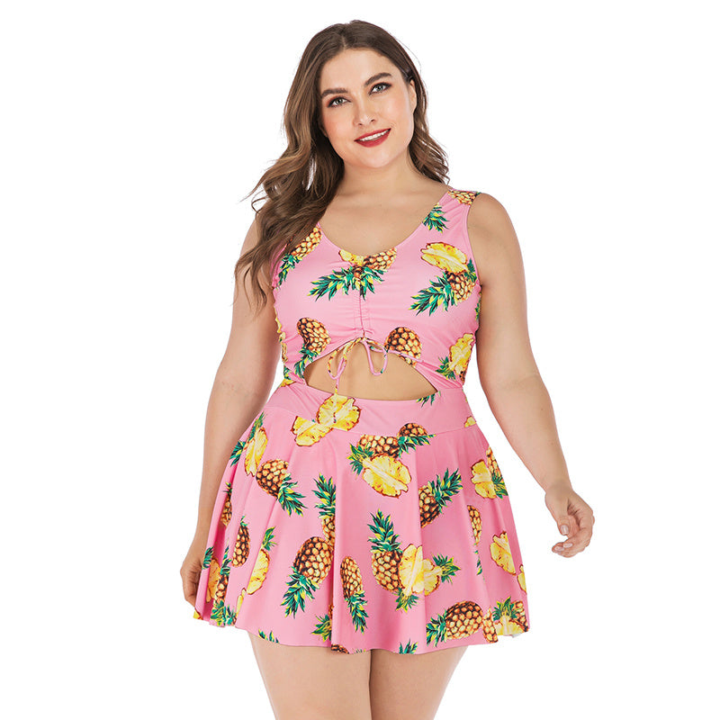 Large skirt one piece