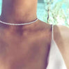 Temperament necklace with diamonds female clavicle necklace necklace