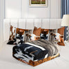 3pcs Modern Fashion Comforter Set (1*Comforter + 2*Pillowcase, Without Core), Farmhouse Cow 3D Print Bedding Set, Soft Comfortable And Skin-friendly Comforter For Bedroom, Guest Room