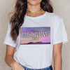 Printed short sleeve T-shirt for men and women