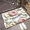 Foot Mats For Entering The Household Bathroom