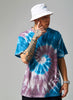 Irregular color twist thread tie-dye short sleeve