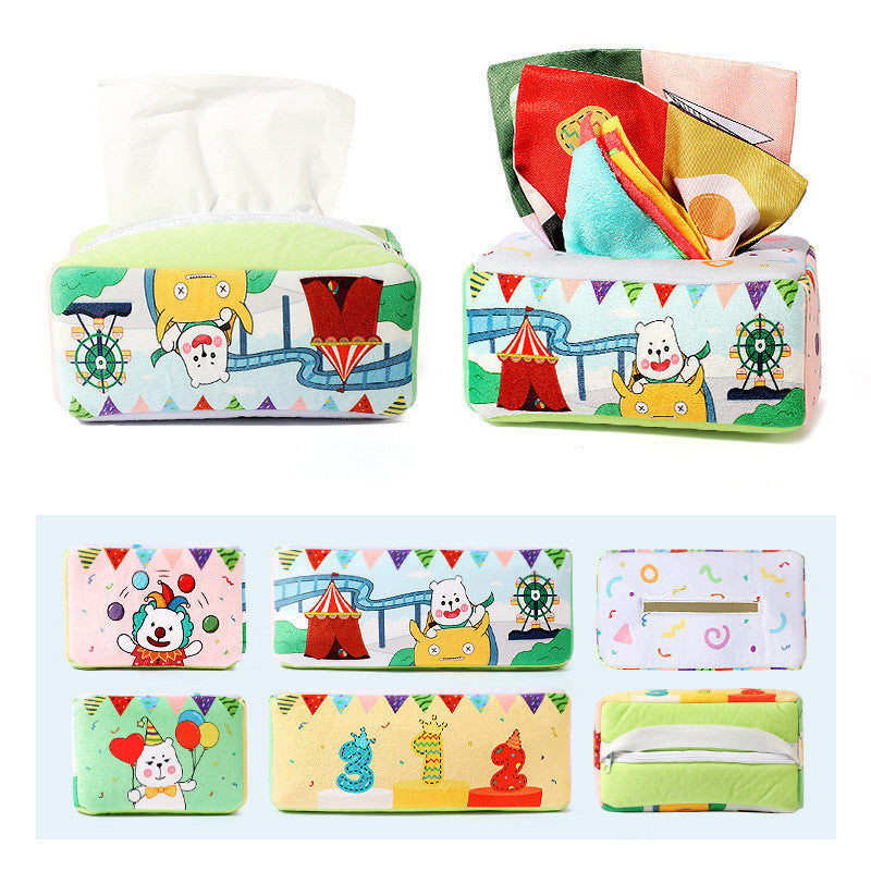 Paper Toy Baby Educational Early Education Tissue Box Toy