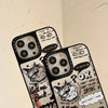 English Graffiti Cat Suitable Phone Case