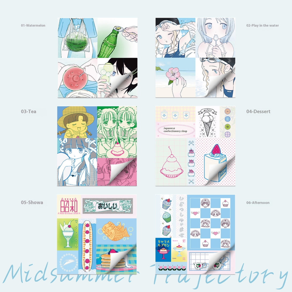 Journal Material Collage Event-recording Pocketbook Tearable Mini Wow