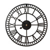 Wrought Iron Hollow 16-inch Wall Clock Living Room Pocket Watch