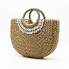 New Shell Moon Bag Straw Woven Bag