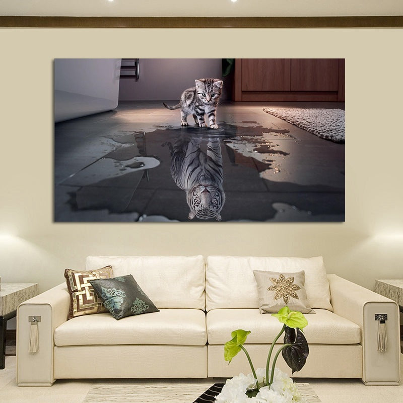 Reflection creative canvas painting