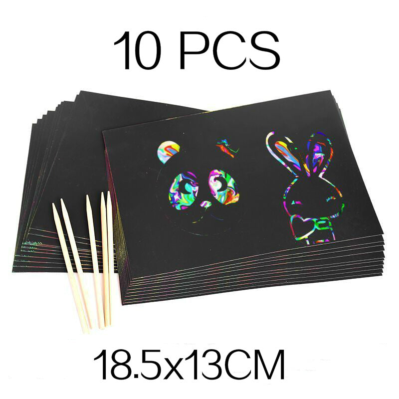 Colorful scratch paper
