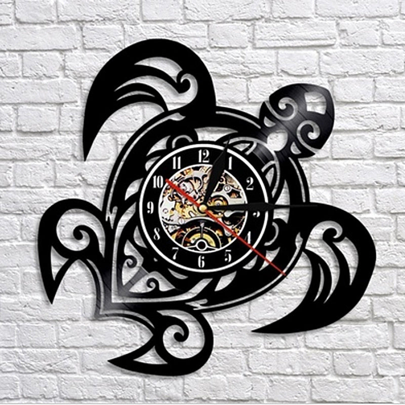 Vinyl record wall clock