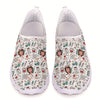 Nurse cartoon printed shoes