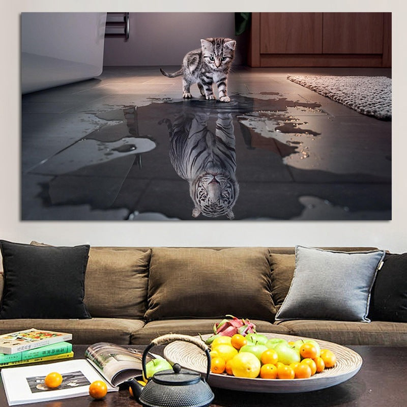 Reflection creative canvas painting
