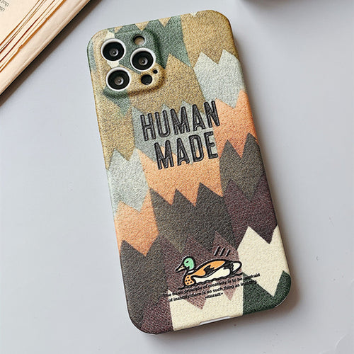 Tide Brand Camouflage Embossed Couple Mobile Phone Case