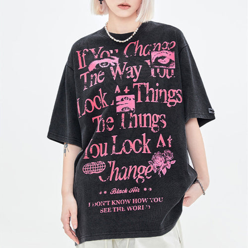 Retro Street Fashion Brand Men's Clothing Short Sleeve