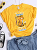 Pattern T-shirt Fashionable Printed Fashion Loose T-shirt Cat