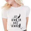 Angel Feather Letter Print Men's and Women's Round Neck T-Shirt