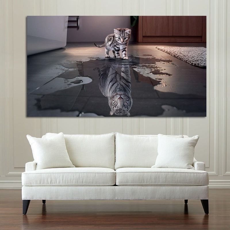 Reflection creative canvas painting