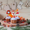 Cross-border Christmas 12PCs Decoration Cake Paper Cups Plug-in