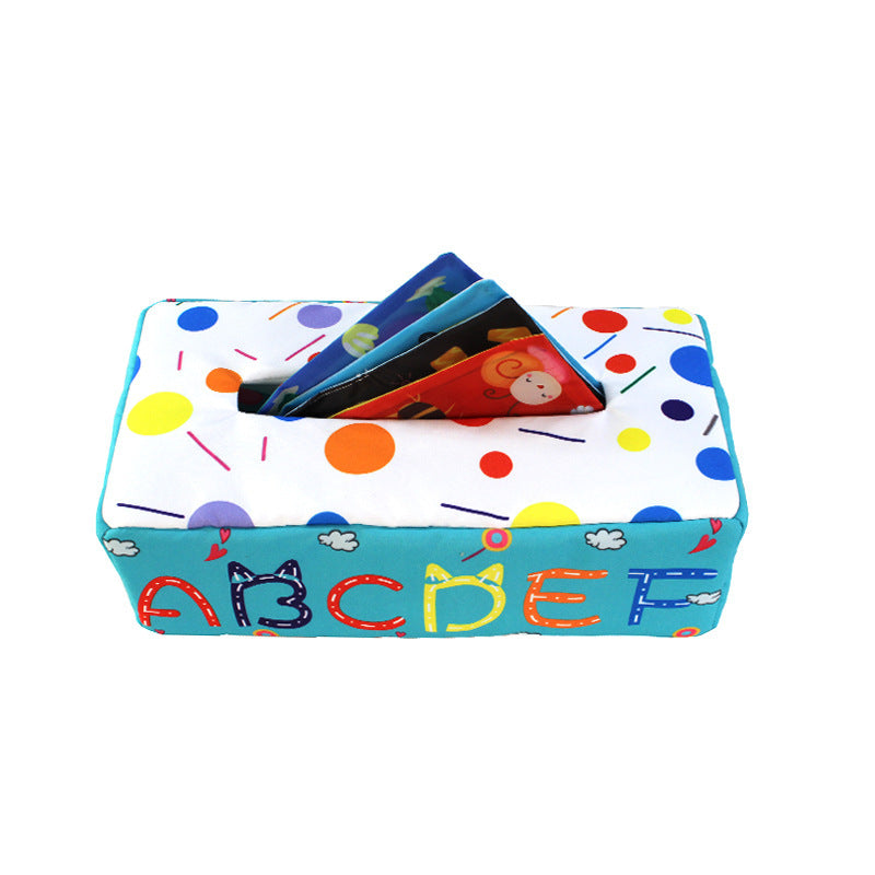 Children's Toy Paper Box Soothing Fabric Paper Toy Baby Tissue Box