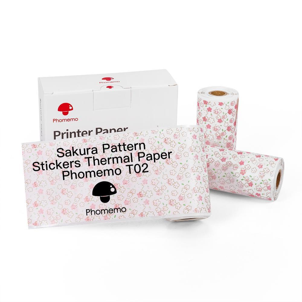 T02 M02X Sticker Printer Paper Thermosensitive Paper