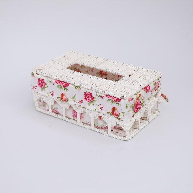 Retro Car Living Room Tissue Paper Box Storage Basket
