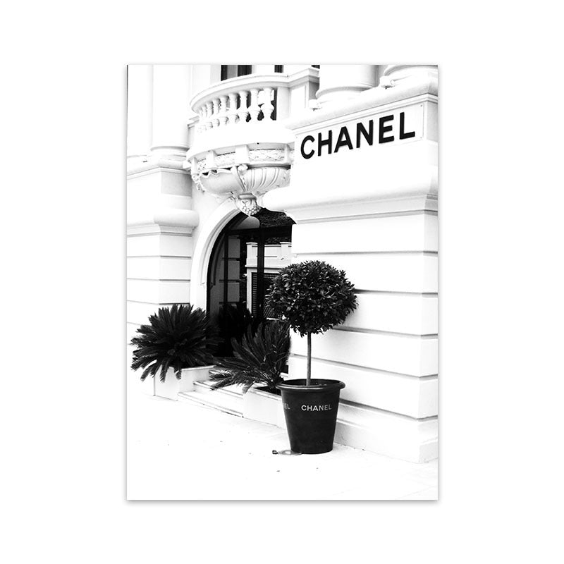 Fashion Flower Woman Poster And Print Cocoa Quote Wall Art Painting On Canvas