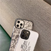 Compatible with Apple , Ins Simple English Portrait 12Promax Mobile Phone Case