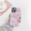 Simple Style Pink Leopard Leopard Print Phone Case