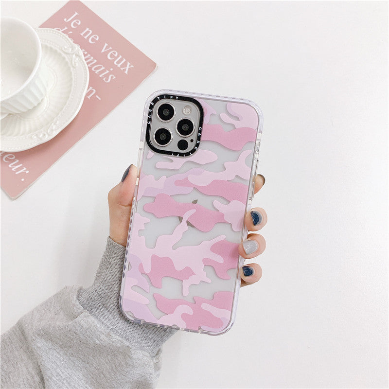 Simple Style Pink Leopard Leopard Print Phone Case
