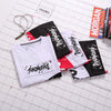 Summer Cotton Men's T-Shirt Loose Large Size Round Neck Pullover Half Sleeve