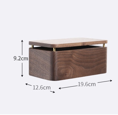 Toilet Tissue Box Perforated Toilet Roll Paper Box Wooden Wall-mounted Hand Towel Box
