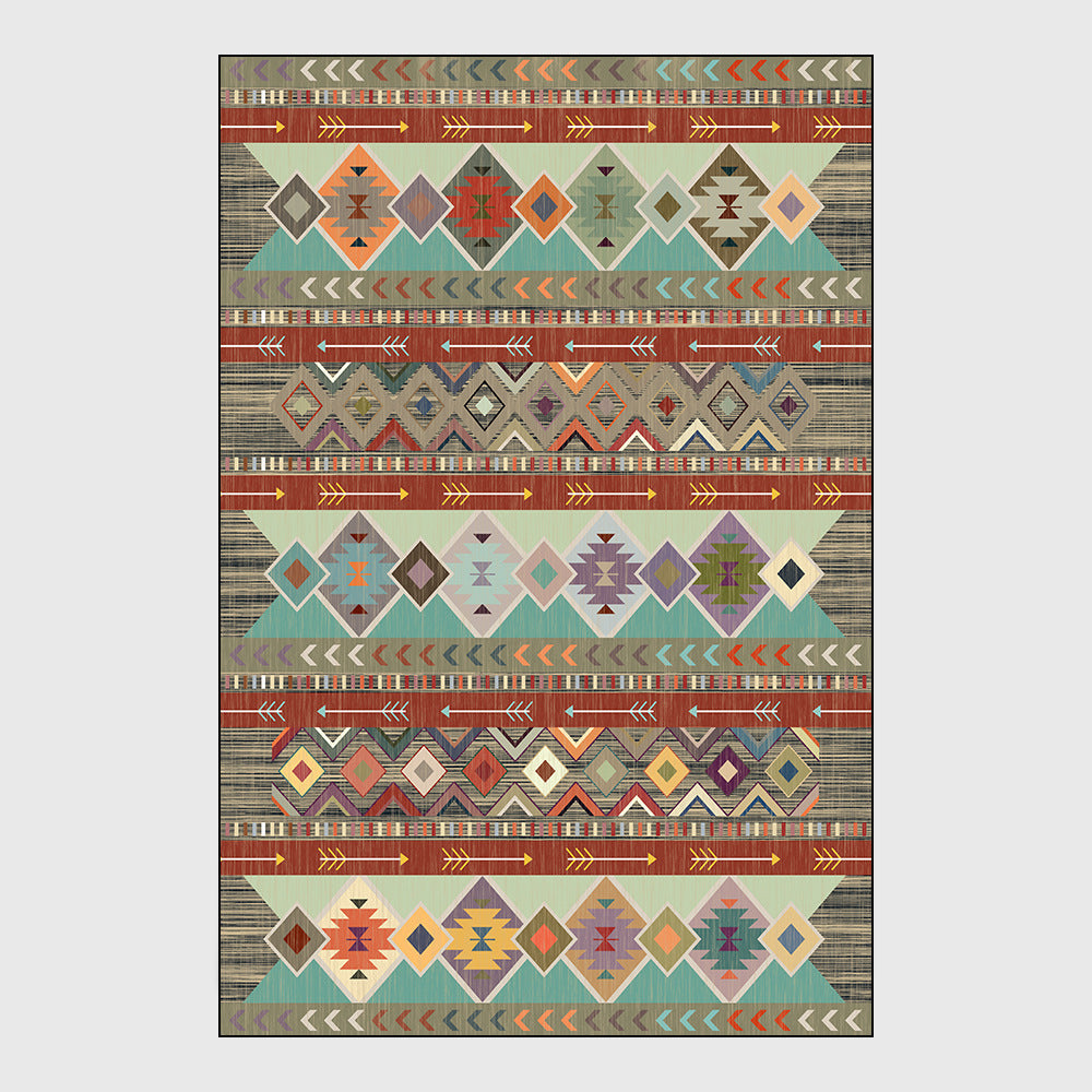 Ethnic Style Living Room Bedroom Kitchen Bedside Carpet Floor Mats