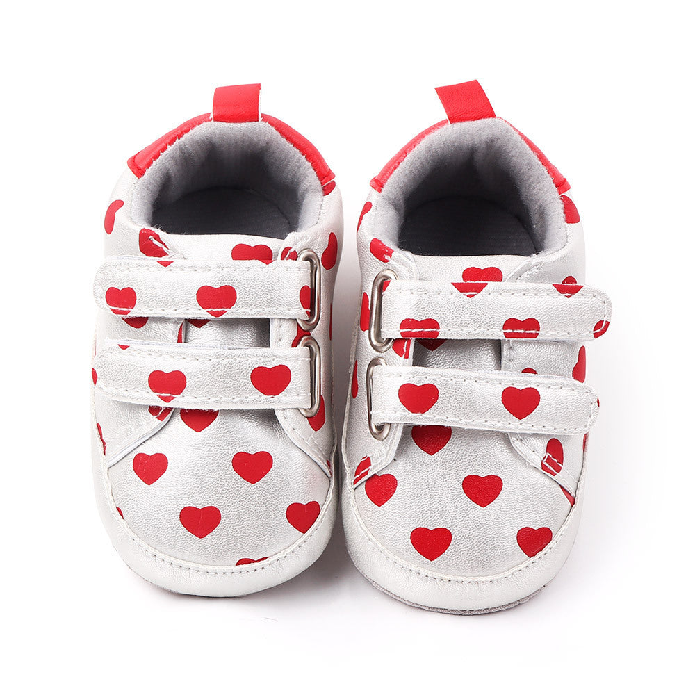 Classic Love Printed Baby Shoes