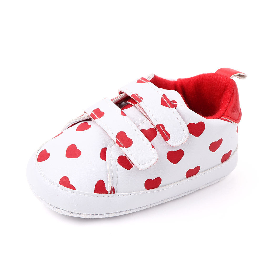 Classic Love Printed Baby Shoes