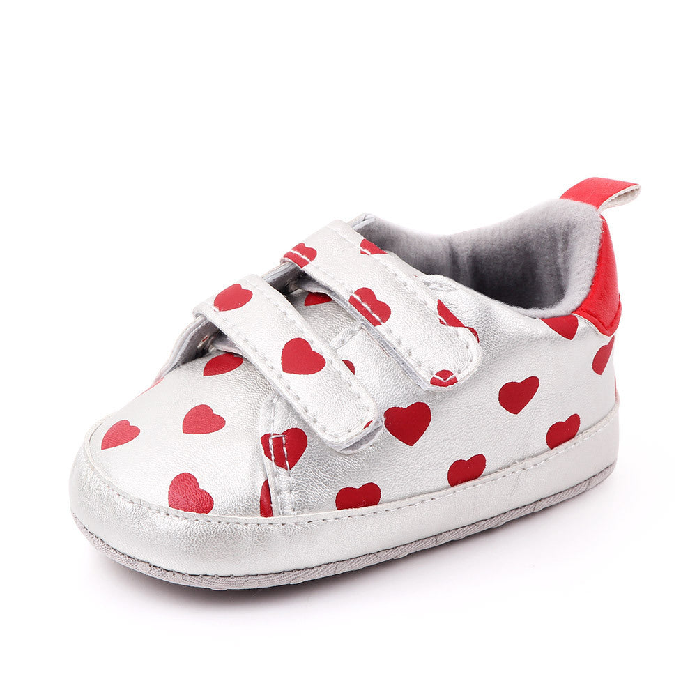 Classic Love Printed Baby Shoes