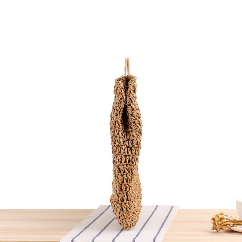 Large-capacity Portable Hollow Retro Straw Woven Bag