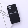 Russian Text Phone Case Couple Painted Anti-Fall Case