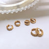 Threaded Design French Cold Earring Earrings Earbuckle