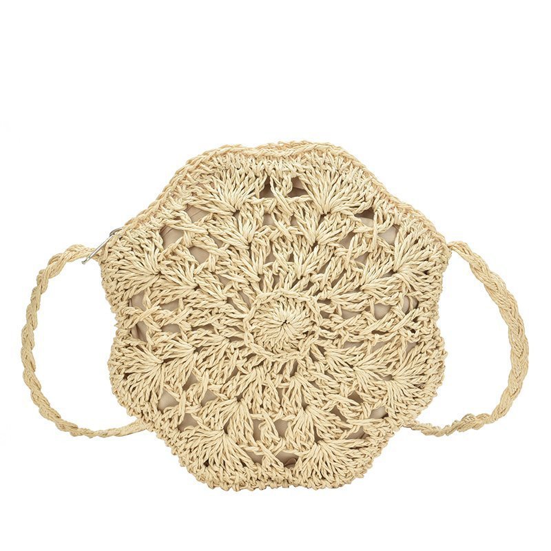 Hexagon Ladies Hand Woven Bag Hand Woven Twine Bag Seaside Holiday