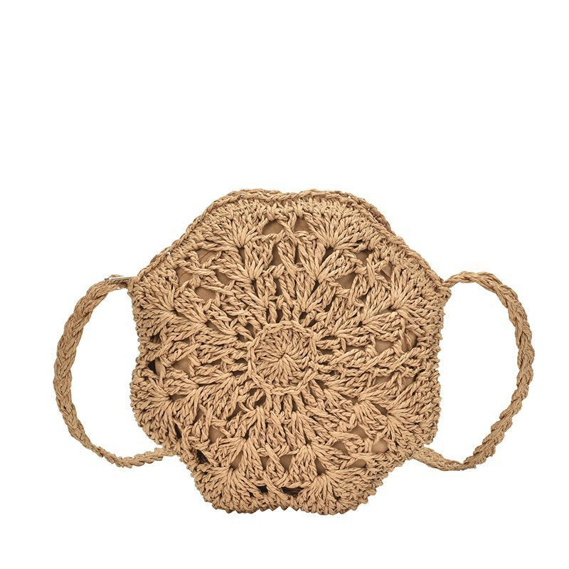 Hexagon Ladies Hand Woven Bag Hand Woven Twine Bag Seaside Holiday