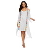 Rainbow Color Hand Crochet Flower Stitching Strapless Irregular Beach Dress Robe