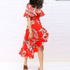 Deep V Neck Women Summer  Long Dress