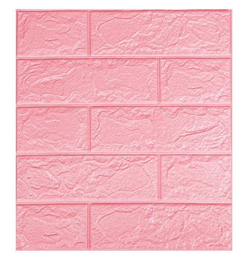 3d Three-dimensional Brick Pattern Wall Sticker Wall Decoration Wallpaper XPE Foam Self-adhesive