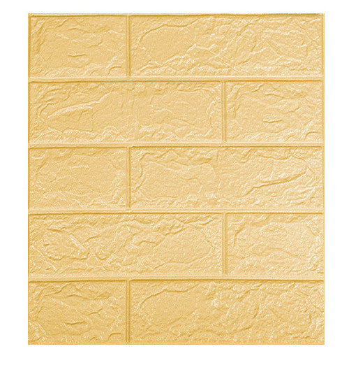 3d Three-dimensional Brick Pattern Wall Sticker Wall Decoration Wallpaper XPE Foam Self-adhesive