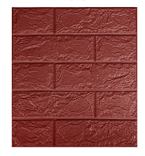 3d Three-dimensional Brick Pattern Wall Sticker Wall Decoration Wallpaper XPE Foam Self-adhesive