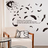 Wall Stickers Wallpaper Wholesale Feather Angel Three Generations Removable Bedroom Living Room Decoration Wall Stickers