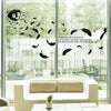 Wall Stickers Wallpaper Wholesale Feather Angel Three Generations Removable Bedroom Living Room Decoration Wall Stickers