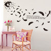 Wall Stickers Wallpaper Wholesale Feather Angel Three Generations Removable Bedroom Living Room Decoration Wall Stickers