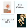Gold leaf canvas wall painting